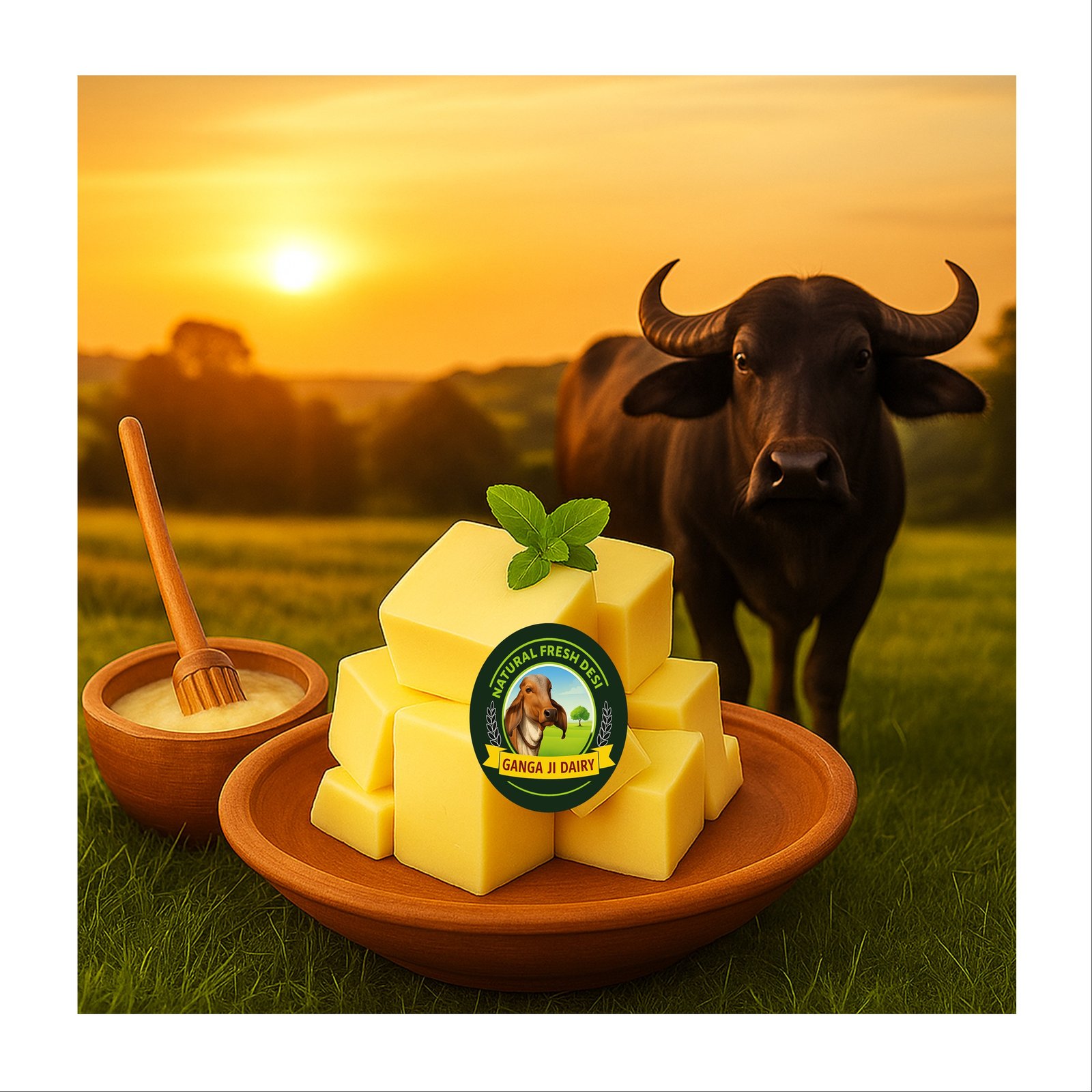Buffalo Bilona Butter - Traditional hand-churned buffalo butter